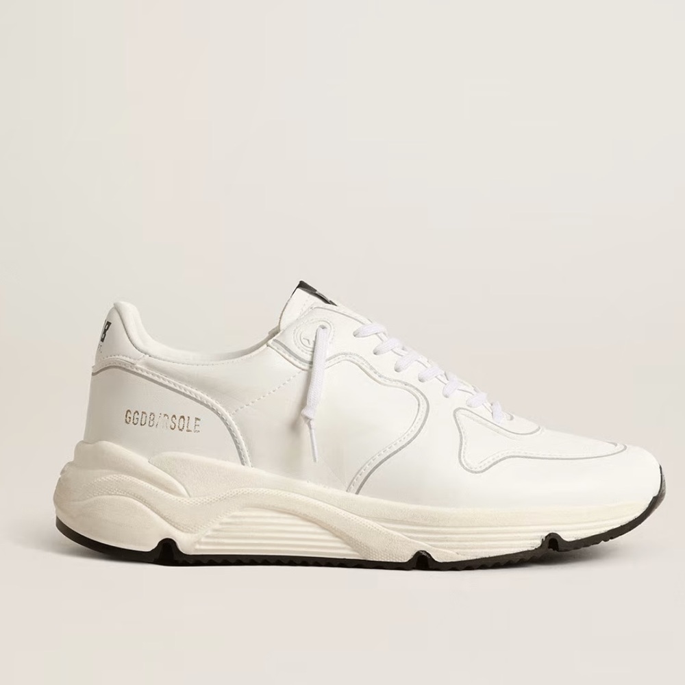 Golden Goose Women’s bio-based Running Sole with white star and heel tab